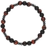 Elegancka męska bransoletka z hematytu, tygrysiego oka i agatu