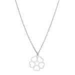 Srebrny damski naszyjnik celebrytka z sercami