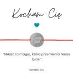 Srebrna bransoletka na Walentynki z dedykacją