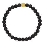 Bransoletka męska z lawy wulkanicznej z opalem żółtym z kolekcji Earth&Space