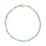 Damska bransoletka z amazonitem DREAM gold filled Bransoletka z amazonitem damska gold filled