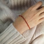 Bransoletka damska gold filled z cyrkoniami jak koraliki