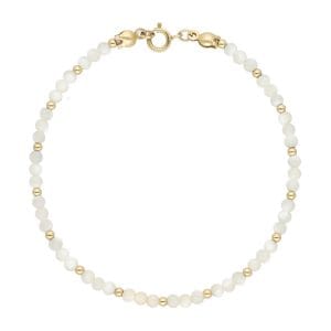 Bransoletka z masy perłowej gold filed