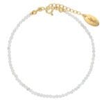 Minimalistyczna bransoletka z akwamarynem