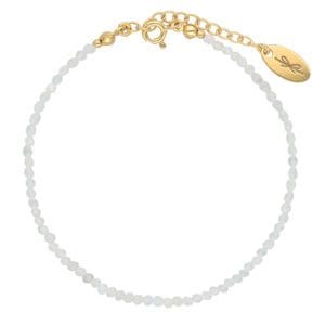 Minimalistyczna bransoletka z akwamarynem