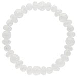 Elastyczna bransoletka męska z popękanego kwarcu