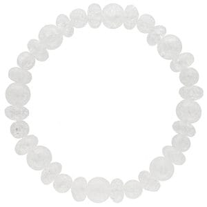 Elastyczna bransoletka męska z popękanego kwarcu