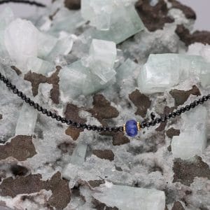 Choker z kamieni naturalnych - spineli i kwarcu GRACE