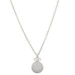 Zimowy naszyjnik świąteczny z celebrytką bombka ze srebra próby 925