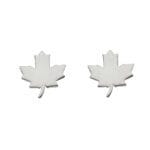 jesienne kolczyki liść klonu srebrne próby 925