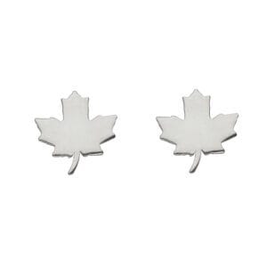 jesienne kolczyki liść klonu srebrne próby 925