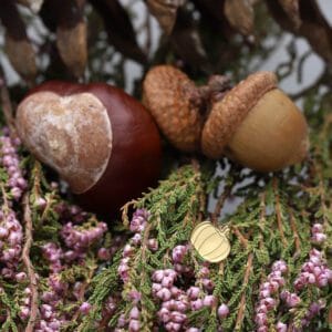 Jesienne kolczyki sztyft dynia srebrne pozłacane