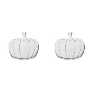 idealne jesienne kolczyki sztyft dynia ze srebra próby 925 rodowane
