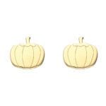 idealne jesienne kolczyki sztyft dynia ze srebra próby 925 pozłocone