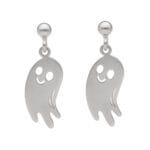 Halloween kolczyki duszki na sztyfcie srebrne wiszące