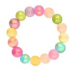 Damski kolorowy pierścionek elastyczny z jadeitu