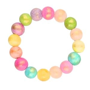 Damski kolorowy pierścionek elastyczny z jadeitu