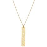 Naszyjnik damski srebrny pozłacany z celebrytką z motywem gwiazdek