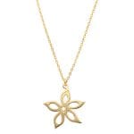 Naszyjnik srebrny pozłacany z anyżem celebrytka ANISE