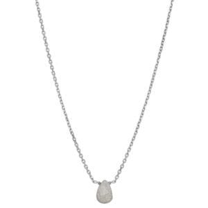 Delikatny naszyjnik srebrny ankier z labradorytem MINI