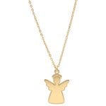 Świąteczny damski naszyjnik srebrny pozłacany aniołek