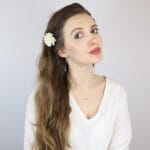 Naszyjnik z naturalnym apatytem srebrny MINI