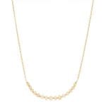 Ekskluzywny i stylowy złoty naszyjnik damski gold filled z opalem