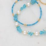 bransoletki z apatytem - kamień o niebieskiej barwie