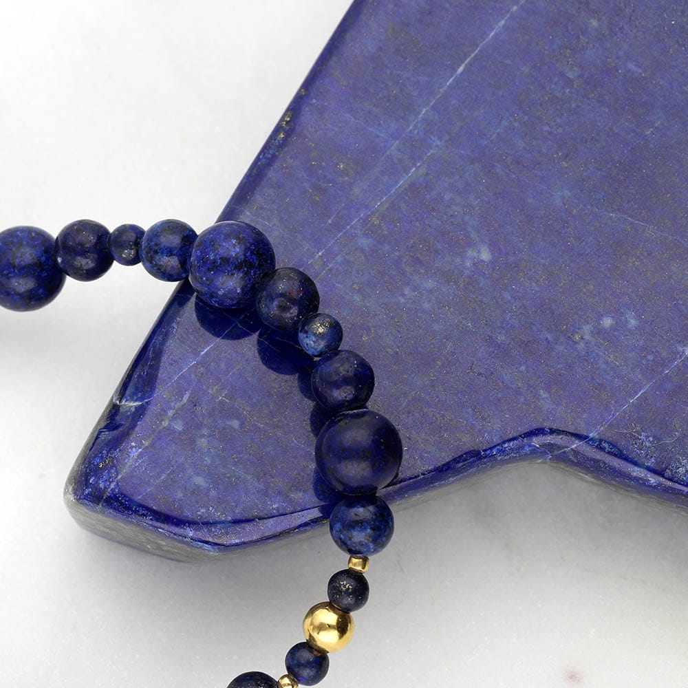 niebieski kamień szlachetny lapis lazuli inaczej lazuryt bransoletka z lapisem lazuli - niebieskim kamieniem szlachetnym