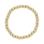 Piękny złoty pierścionek elastyczny z kuleczek złota