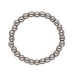 Pierścionek elastyczny z srebrnego hematytu