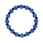 pierścionek elastyczny z jadeitem i spinelem