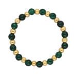 pierścionek elastyczny gold filled ze szmaragdem GREEN DOTS pierścionek elastyczny gold filled ze szmaragdem