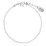 Bransoletka z naturalnym akwamarynem srebrna